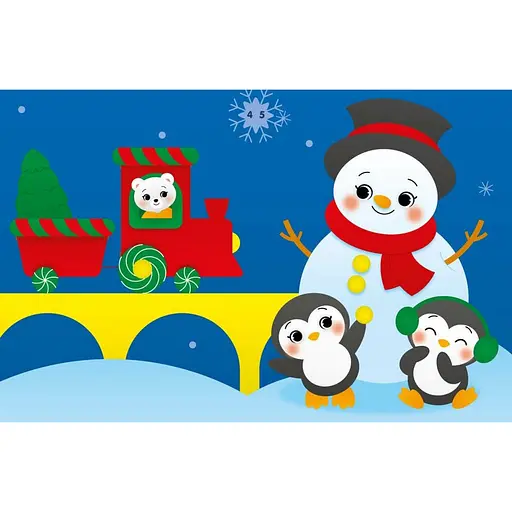 Набор для творчества "Аппликации наклейками Снеговичок" 1655006, 30 наклеек - фото 3