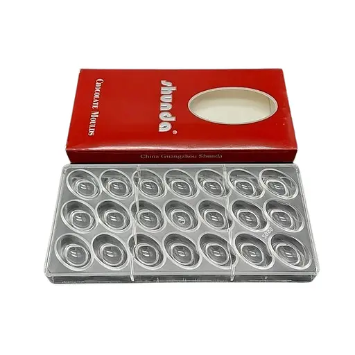 Форма поликарбонатная для шоколадных конфет и шоколада 13.5 x 27.5 см №3, Kitchen Master Прозрачный 86223 - фото 1