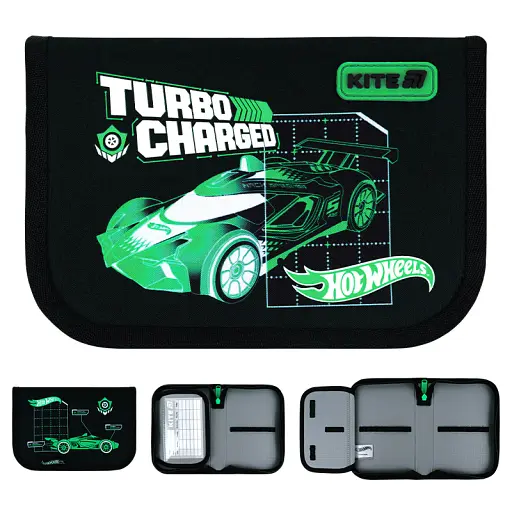Пенал без наполнения Kite Hot Wheels (HW26-621) - фото 3