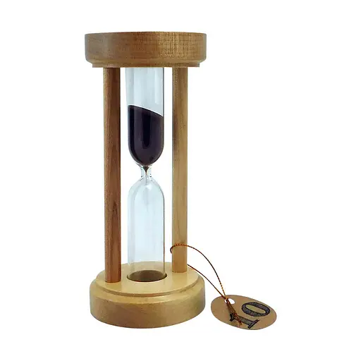 Часы песочные в деревянном корпусе на 10 минут (цвет натуральный/песок коричневый), Склоприлад 81626 - фото 1