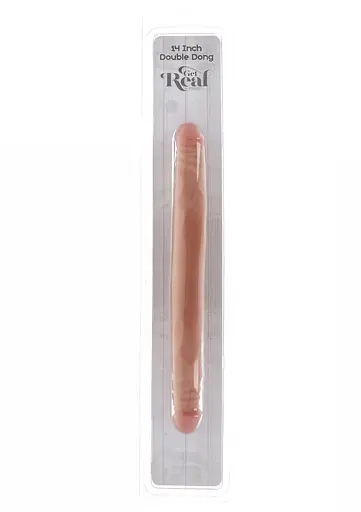 Двухсторонний фаллоимитатор Get Real Double Dong 14 Inch 35.5 см телесный - фото 3