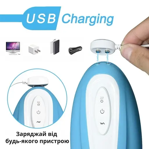 Мастурбатор I'MCUM Oral Pleasure Имитатор орального секса Синий (FJB229) - фото 8