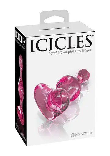 Анальна пробка Pipedream Icicles No 75 9.9 см (рожевий) - фото 5