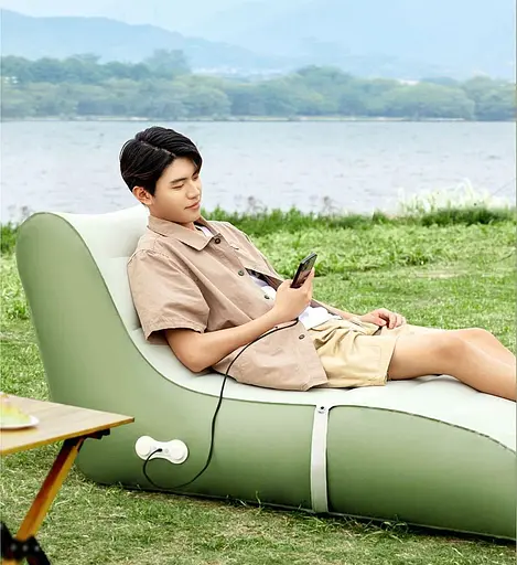 Надувне ліжко 8H Eight Hours Automatic Komori Green [106588] - фото 3