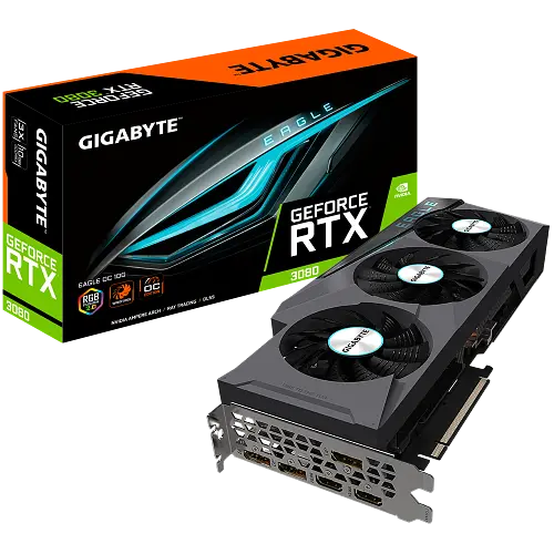 Видеокарта GeForce RTX 3080 10GB Gigabyte Eagle OC (GV-N3080EAGLE OC-10GD) Б/У