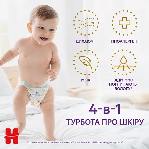 Уцінка. Підгузки-трусики Huggies Extra Care Pants Box 4 (9-14 кг) 80 шт.  - фото 4