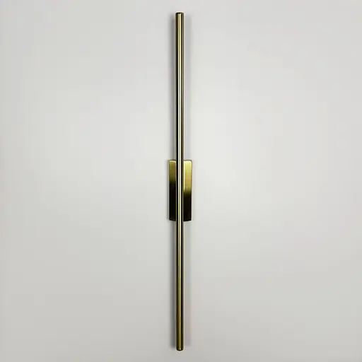 Мінімалістичний латунний настінний світильник в корпусі 80 см Line F Арт. C20/800 AB - фото 7