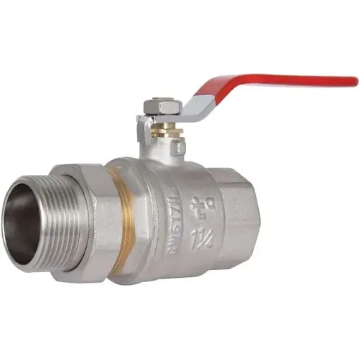 Кран шаровой Thermo Alliance "Американка" Standart 1 1/4" ВН прямой, латунь, PN30, рычаг SD220W32 - фото 1