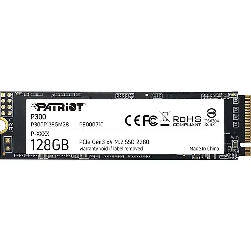 SSD накопичувач Patriot P300 128 GB (P300P128GM28) [151777]
