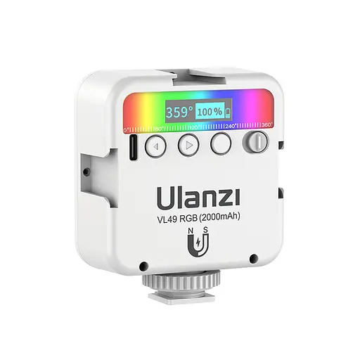 Видеосвет Ulanzi VL49 Rechargeable Mini RGB Light 6W White (2586) - фото 3