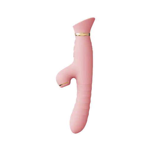 Вибратор-кролик Zalo Rose Rabbit Thruster 25 см светло-розовый - фото 2