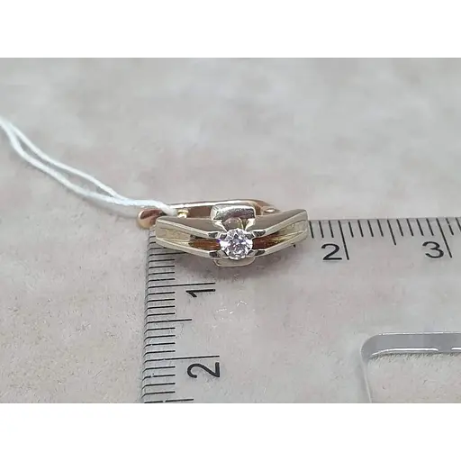 Золотые серьги Гаразд с бриллиантами. 303014 - фото 5