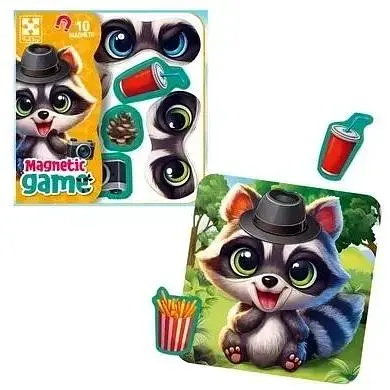 Гра розвиваюча магнітна Vladi Toys Емоції Єнота VT3220-03 Різнокольоровий - фото 1