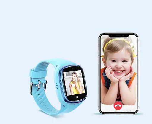 Дитячий смарт-годинник Lemfo LT06 з кнопкою SOS голосовим чатом підтримкою 4G і GPS Синій - фото 6
