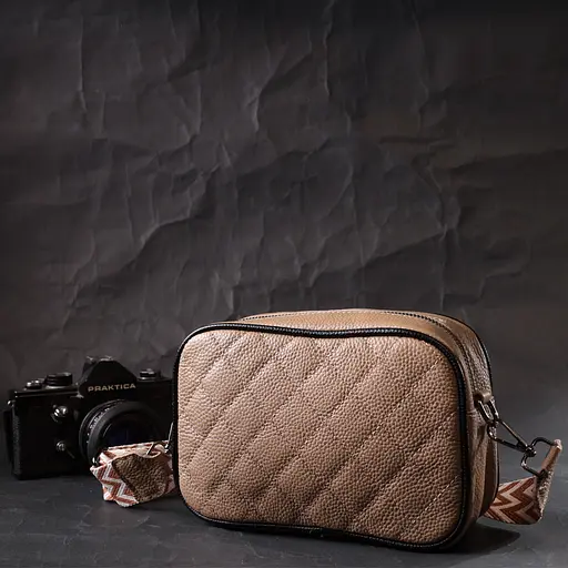 Кожаная женская сумка Vintage через плечо на одно отделение 21х14х8 см sum0029001 - фото 8