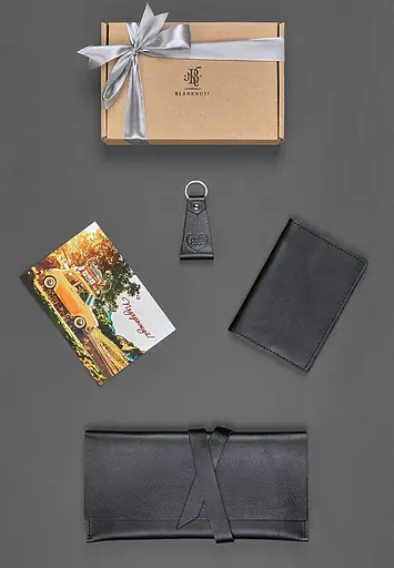 Набір шкіряних аксесуарів для мандрівника Манчестер - фото 2