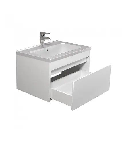 Тумба Мойдодир Prime 60-А з умивальником Rodeo 60 підвісна Білий - фото 3