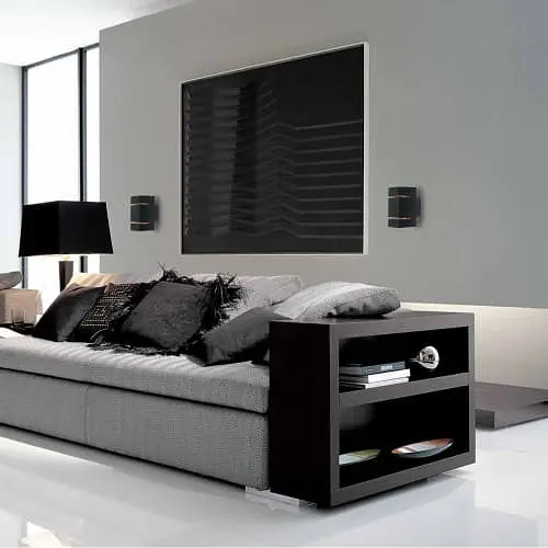 Накладной светильник на стену в квадратном корпусе Line F Арт. AL8002 черный - фото 4