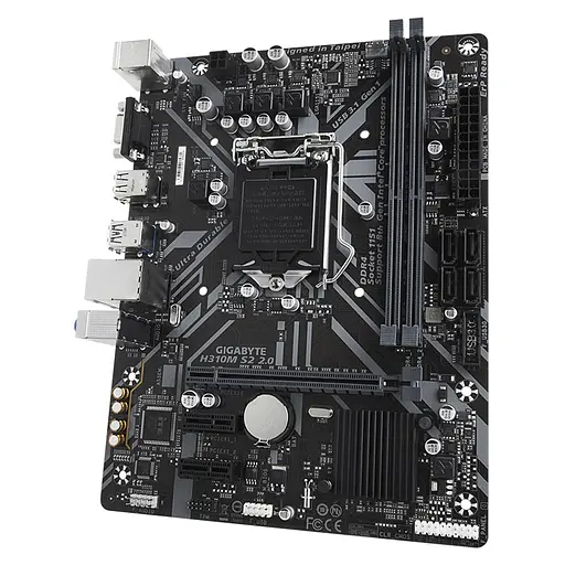 Материнская плата Gigabyte H310M S2 2.0  (s1151) Б/У - фото 3