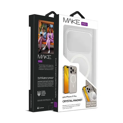 Чохол MAKE Apple iPhone 17 Pro Crystal Magnet - фото 2