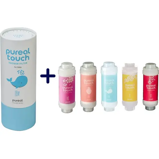Фільтр для душу Pureal touch в подарунковій упаковці без запаху та другий на вибір (без упаковки)