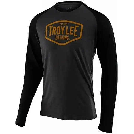 Кофта Troy Lee Designs Motor Oil L/S Raglan Charcoal/Black L (1106-768811014)