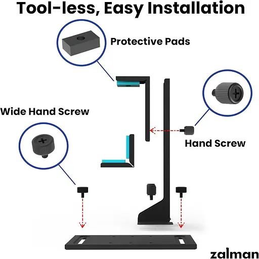 Підставка для відеокарти Zalman VS2 Black (ZM-VS2) - фото 9