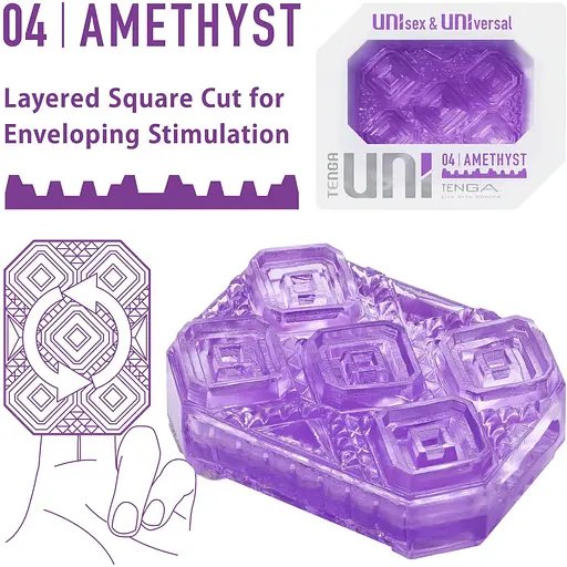 Мастурбатор Tenga UNI Amethyst - фото 2