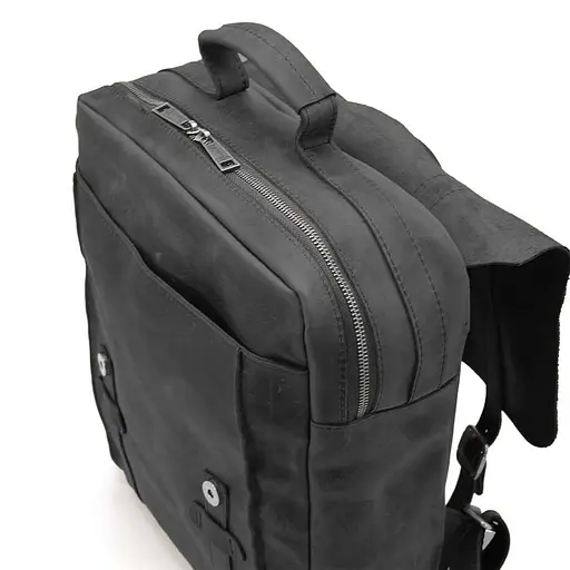 Кожаный женский рюкзак TARWA 32х40х11 см sum0026420 - фото 6