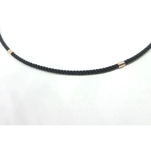 Ювелірний шнурок з текстилю Tango з золотими вставками. 950086 40 - фото 2