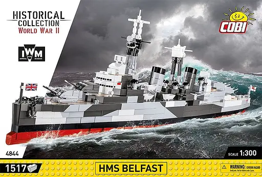 Конструктор COBI корабель 1:300 HMS BELFAST 4844 - фото 6