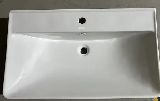 Умивальник меблевий Mixxus Premium Style-1503 800x480x190 мм з отвором під змішувач і переливом MP6500, Білий - фото 3