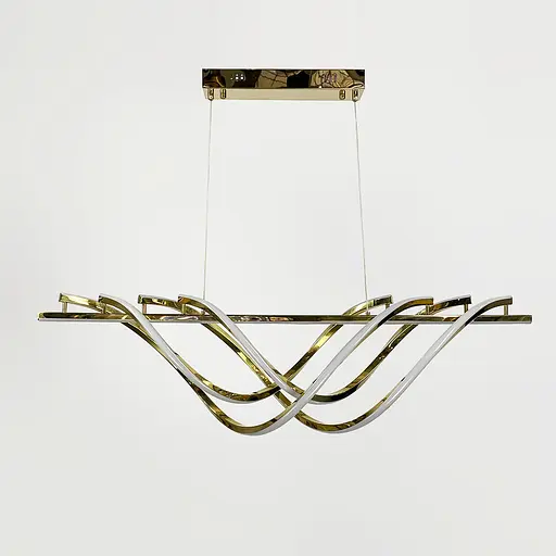 Люстра видовжена у золотому корпусі 100 см | Арт. Y 406-1000 GD | Line F - фото 1