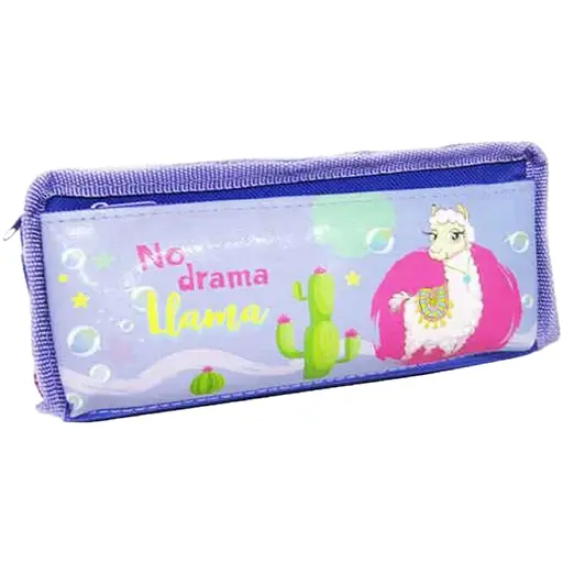 Пенал-косметичка Лама, 2 змійки, спереду розширена кишеня (В асортименті)