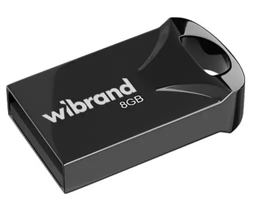Flash Wibrand USB 2.0 Hawk 8Gb Black - фото 1