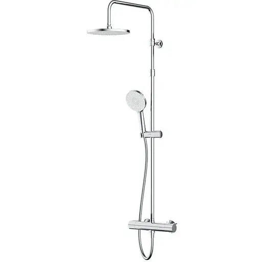 Душова система з термостатом Am.Pm X-Joy верхній душ 220 мм F0785A400, Хром - фото 1