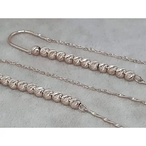 Золотые серьги-протяжки Tango. 580130 - фото 3