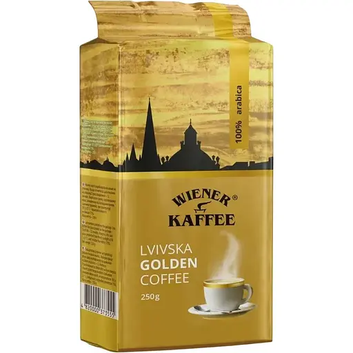 Кава мелена Віденська Кава Lvivska Golden Coffee 250 г
