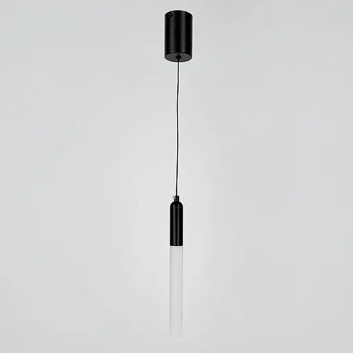Світильник із підвісною матовою паличкою у чорному корпусі 30х3 см | Арт. A271-30*300 BK | Line F - фото 5