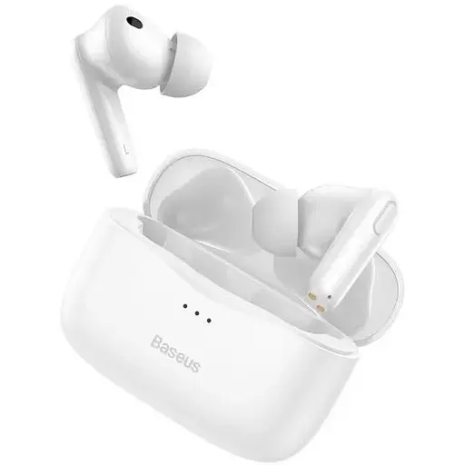 Навушники Bluetooth Baseus SIMU ANC True Wireless Earphones S2 | 42/480mAh, 6/24Hours (NGS2-02) white