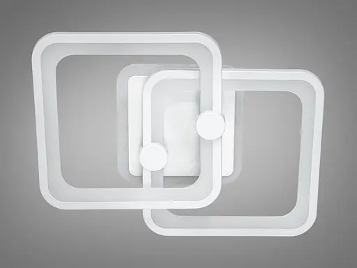 Світлодіодна люстра з смарт світильник з пультом, димером, 55W, чорна - фото 4