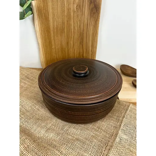 Супник 2.5 літра керамічний (глиняний) гладкий - фото 2