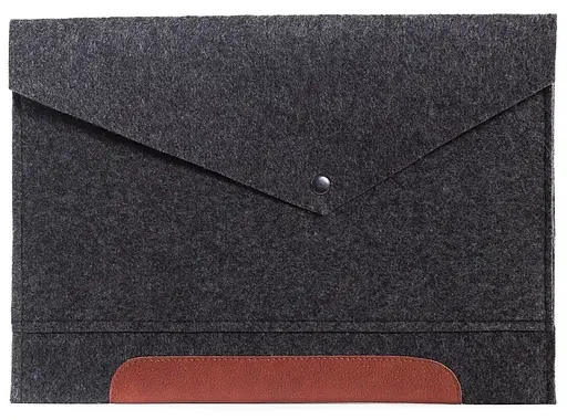 Фетровий чохол-конверт для Macbook 14" (GM11) чорний - фото 2