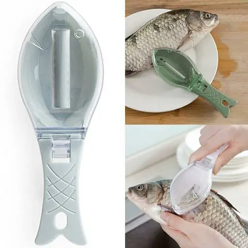 Рибочистка пластикова з контейнером 16 см, Kitchen Master Білий 84714 - фото 6