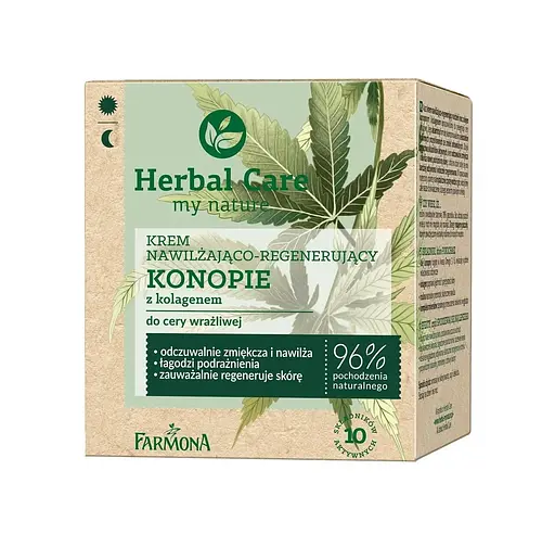 Конопляный крем для лица Herbal Care Farmona 50 мл - фото 1