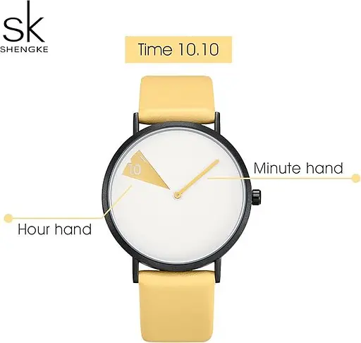 SHENGKE Мінімалістський жіночий годинник зі шкіряним ремінцем Ультратонкі Модні креативні водонепроникні - фото 5