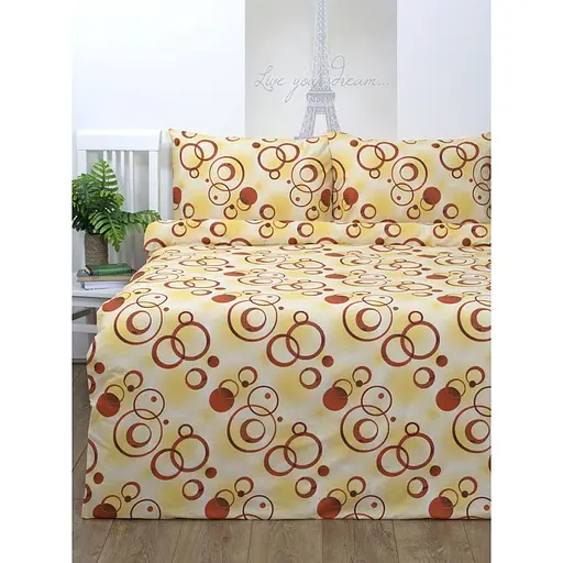Комплект постельного белья Iris Home Pery Евро Желтый 000165406