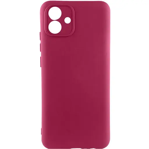 Чехол Silicone Cover Lakshmi Full Camera (AA) для Samsung Galaxy A04 Бордовый / Marsala