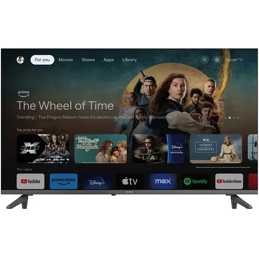 TV 43 Aiwa 43GO70804UHD UHD/DLED/T2/ Google TV//2 x 10W/Dolby Digital/HDMI/Wi-Fi/VESA 200x100/Black