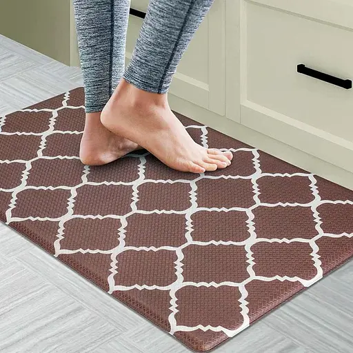 Килимки кухонні набір Lovely Svi з 2 шт: 44x74 x1 см та 44 x74 x1см Коричневий - фото 4